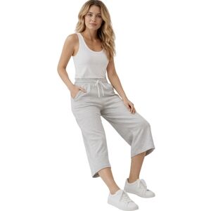 Tommy Bahama Light Grey Wide Leg Jogger Capri Pants Size M